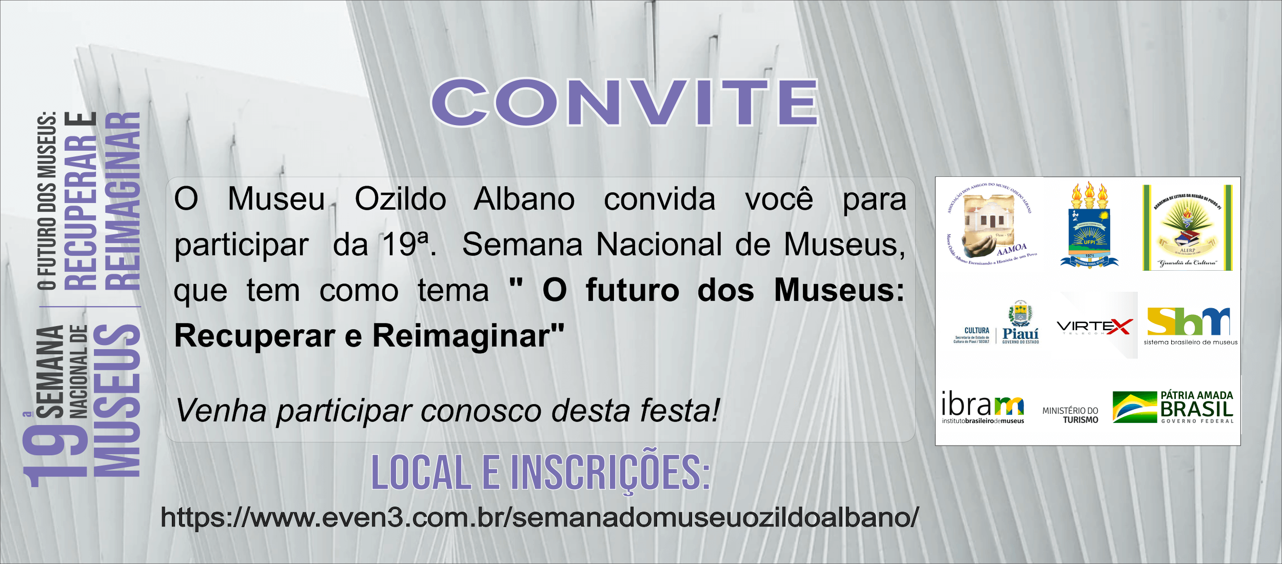 Convite - 19ª Semana Nacional de Museus